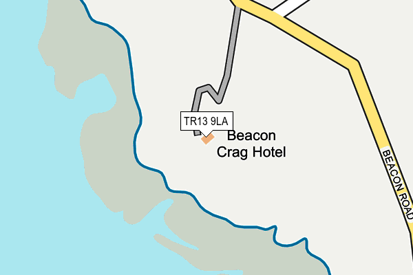 TR13 9LA map - OS OpenMap – Local (Ordnance Survey)