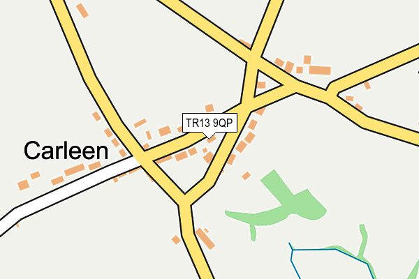 TR13 9QP map - OS OpenMap – Local (Ordnance Survey)