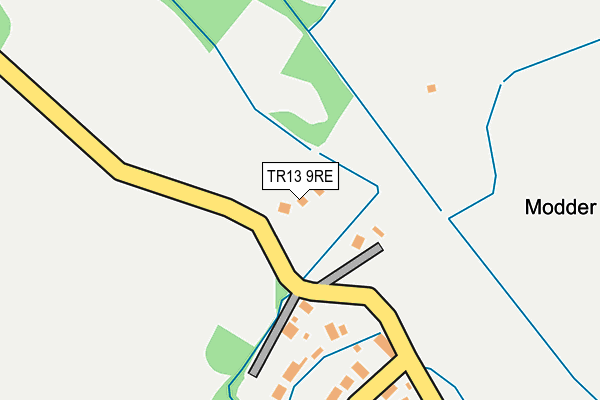 TR13 9RE map - OS OpenMap – Local (Ordnance Survey)