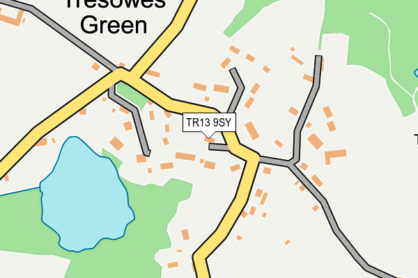 TR13 9SY map - OS OpenMap – Local (Ordnance Survey)