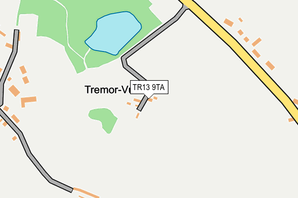 TR13 9TA map - OS OpenMap – Local (Ordnance Survey)