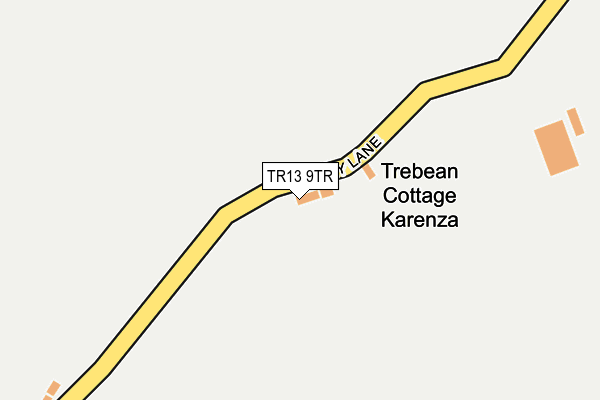 TR13 9TR map - OS OpenMap – Local (Ordnance Survey)
