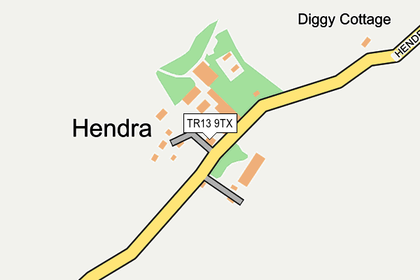TR13 9TX map - OS OpenMap – Local (Ordnance Survey)