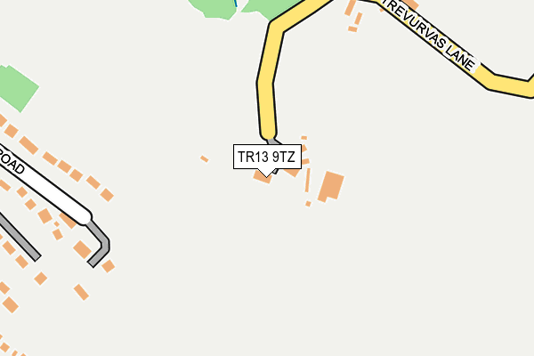 TR13 9TZ map - OS OpenMap – Local (Ordnance Survey)