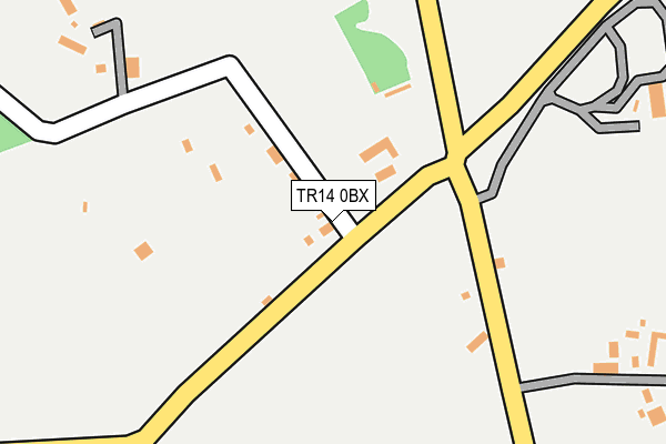 TR14 0BX map - OS OpenMap – Local (Ordnance Survey)