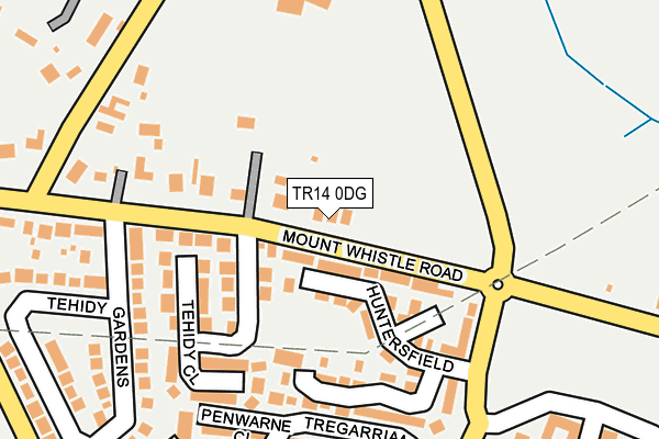 TR14 0DG map - OS OpenMap – Local (Ordnance Survey)