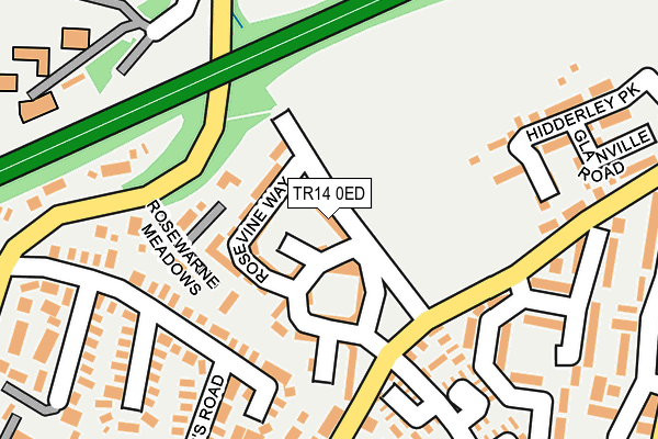 TR14 0ED map - OS OpenMap – Local (Ordnance Survey)