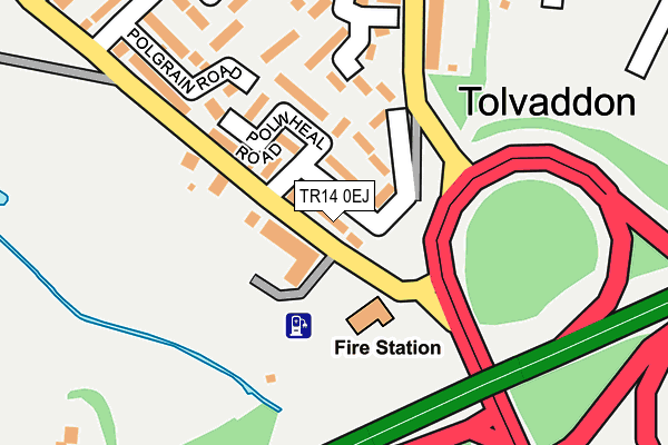 TR14 0EJ map - OS OpenMap – Local (Ordnance Survey)