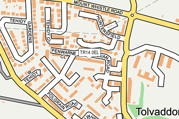 TR14 0EL map - OS OpenMap – Local (Ordnance Survey)