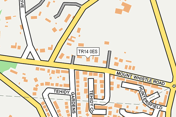 TR14 0ES map - OS OpenMap – Local (Ordnance Survey)