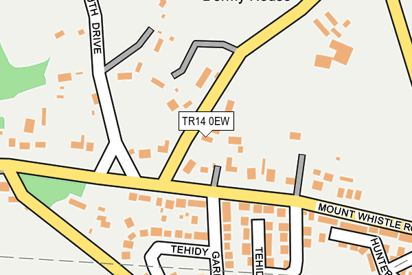 TR14 0EW map - OS OpenMap – Local (Ordnance Survey)