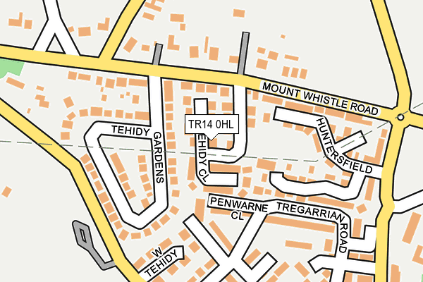 TR14 0HL map - OS OpenMap – Local (Ordnance Survey)