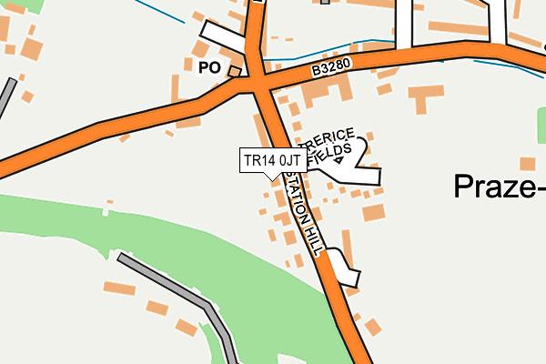 TR14 0JT map - OS OpenMap – Local (Ordnance Survey)