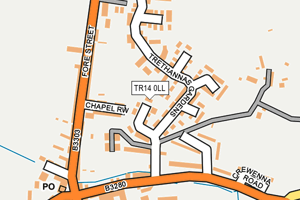 TR14 0LL map - OS OpenMap – Local (Ordnance Survey)