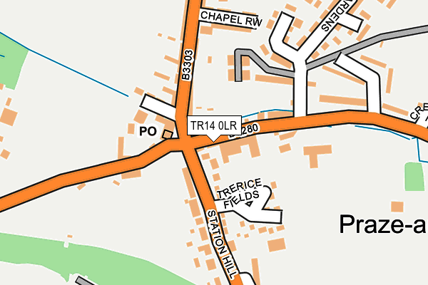 TR14 0LR map - OS OpenMap – Local (Ordnance Survey)