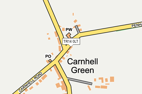 TR14 0LT map - OS OpenMap – Local (Ordnance Survey)