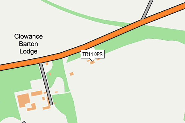 TR14 0PR map - OS OpenMap – Local (Ordnance Survey)