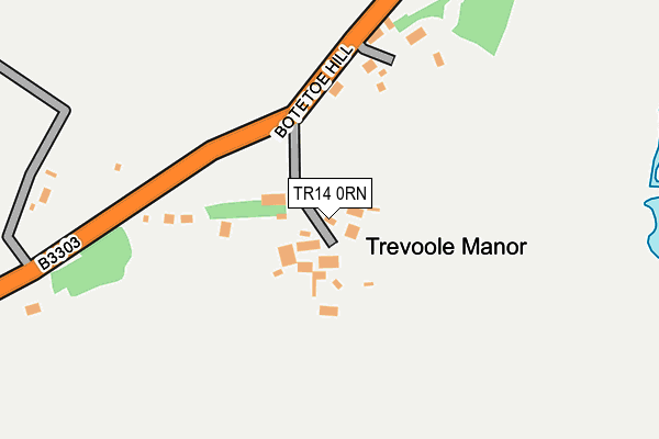 TR14 0RN map - OS OpenMap – Local (Ordnance Survey)