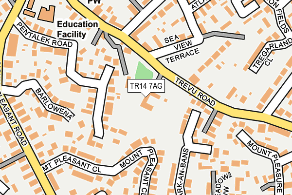 TR14 7AG map - OS OpenMap – Local (Ordnance Survey)