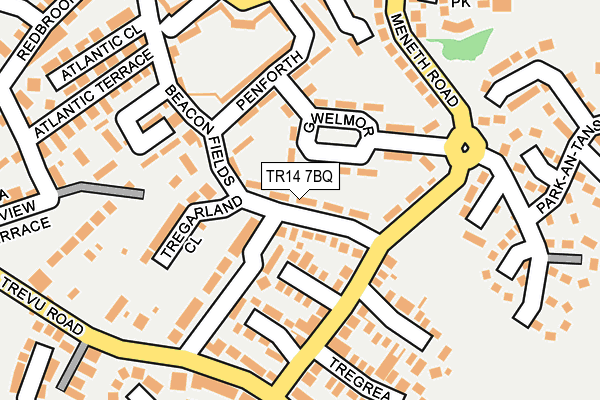 TR14 7BQ map - OS OpenMap – Local (Ordnance Survey)