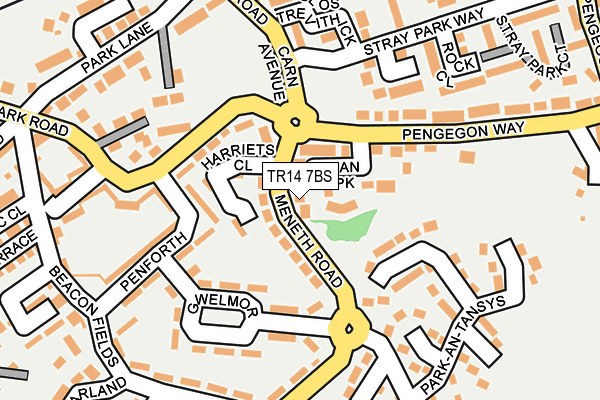 TR14 7BS map - OS OpenMap – Local (Ordnance Survey)