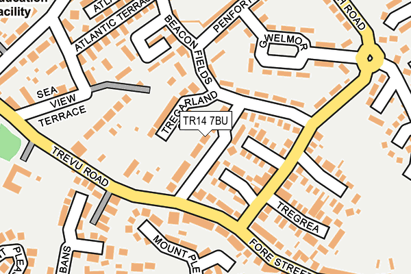 TR14 7BU map - OS OpenMap – Local (Ordnance Survey)