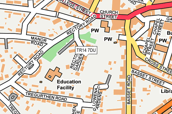 TR14 7DU map - OS OpenMap – Local (Ordnance Survey)
