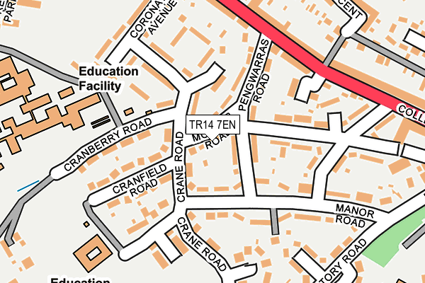 TR14 7EN map - OS OpenMap – Local (Ordnance Survey)