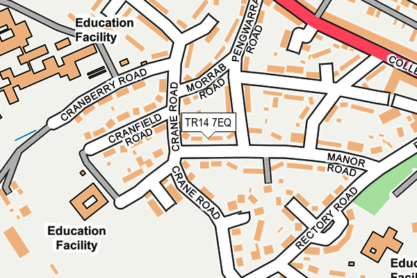 TR14 7EQ map - OS OpenMap – Local (Ordnance Survey)