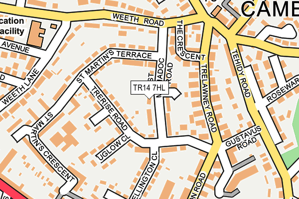 TR14 7HL map - OS OpenMap – Local (Ordnance Survey)