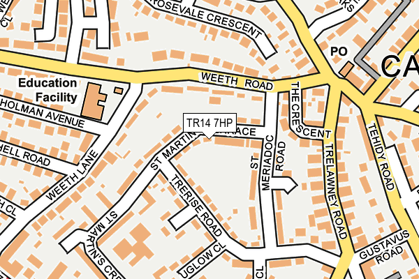 TR14 7HP map - OS OpenMap – Local (Ordnance Survey)