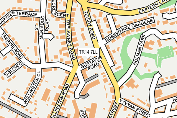 TR14 7LL map - OS OpenMap – Local (Ordnance Survey)