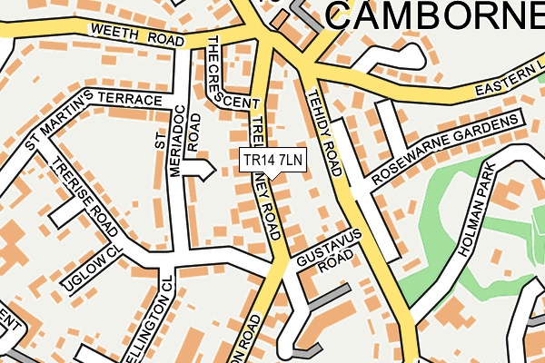 TR14 7LN map - OS OpenMap – Local (Ordnance Survey)