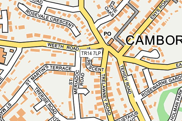 TR14 7LP map - OS OpenMap – Local (Ordnance Survey)