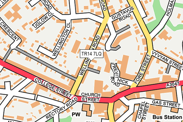 TR14 7LQ map - OS OpenMap – Local (Ordnance Survey)