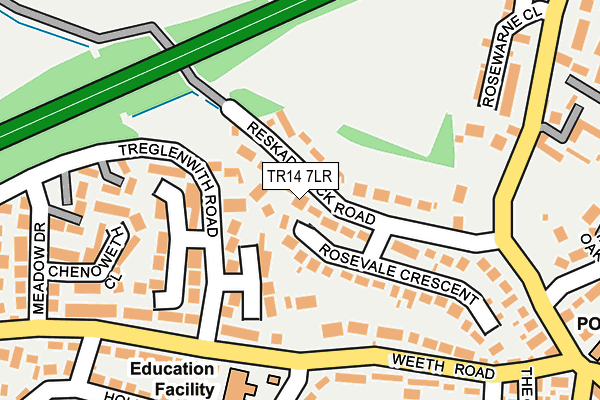 TR14 7LR map - OS OpenMap – Local (Ordnance Survey)