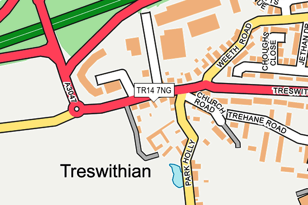 TR14 7NG map - OS OpenMap – Local (Ordnance Survey)