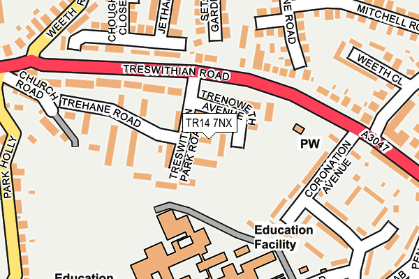 TR14 7NX map - OS OpenMap – Local (Ordnance Survey)