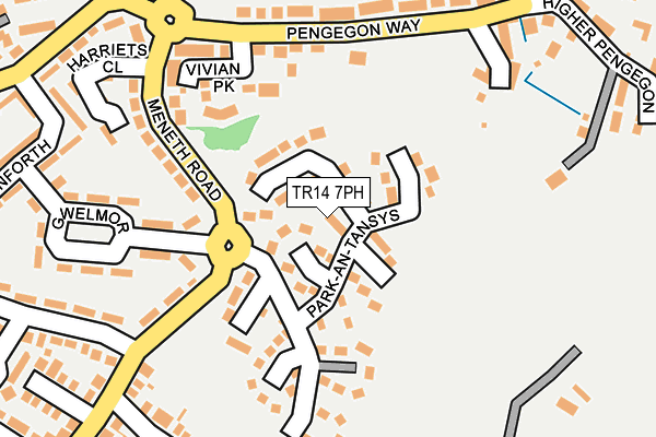 TR14 7PH map - OS OpenMap – Local (Ordnance Survey)