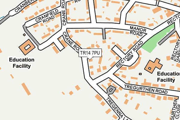 TR14 7PU map - OS OpenMap – Local (Ordnance Survey)