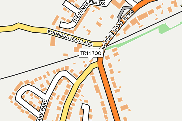 TR14 7QQ map - OS OpenMap – Local (Ordnance Survey)