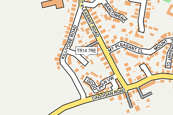 TR14 7RE map - OS OpenMap – Local (Ordnance Survey)
