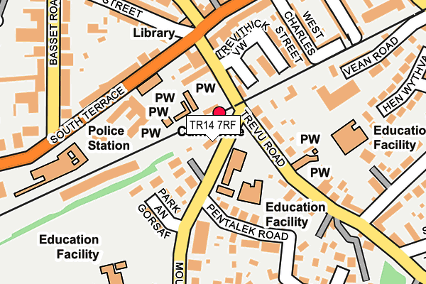 TR14 7RF map - OS OpenMap – Local (Ordnance Survey)