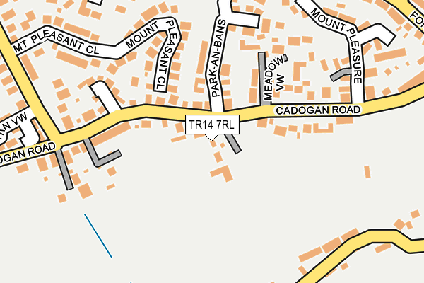 TR14 7RL map - OS OpenMap – Local (Ordnance Survey)