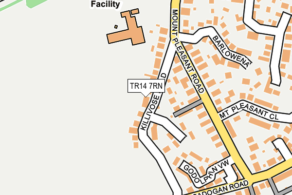 TR14 7RN map - OS OpenMap – Local (Ordnance Survey)