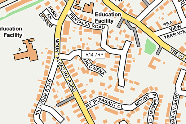TR14 7RP map - OS OpenMap – Local (Ordnance Survey)