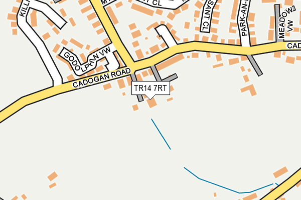 TR14 7RT map - OS OpenMap – Local (Ordnance Survey)