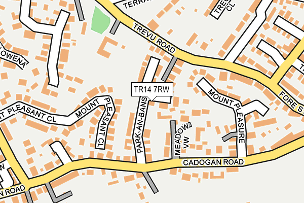 TR14 7RW map - OS OpenMap – Local (Ordnance Survey)