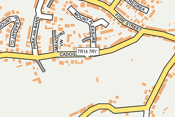 TR14 7RY map - OS OpenMap – Local (Ordnance Survey)