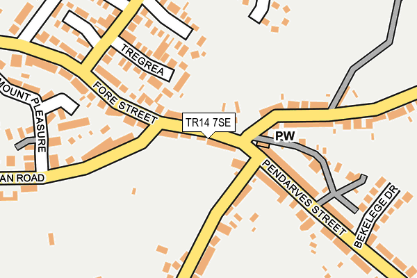TR14 7SE map - OS OpenMap – Local (Ordnance Survey)